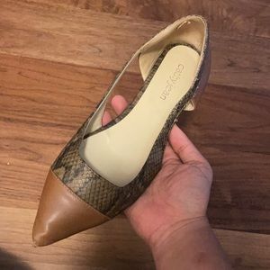 Cathy Jean snake skin flat